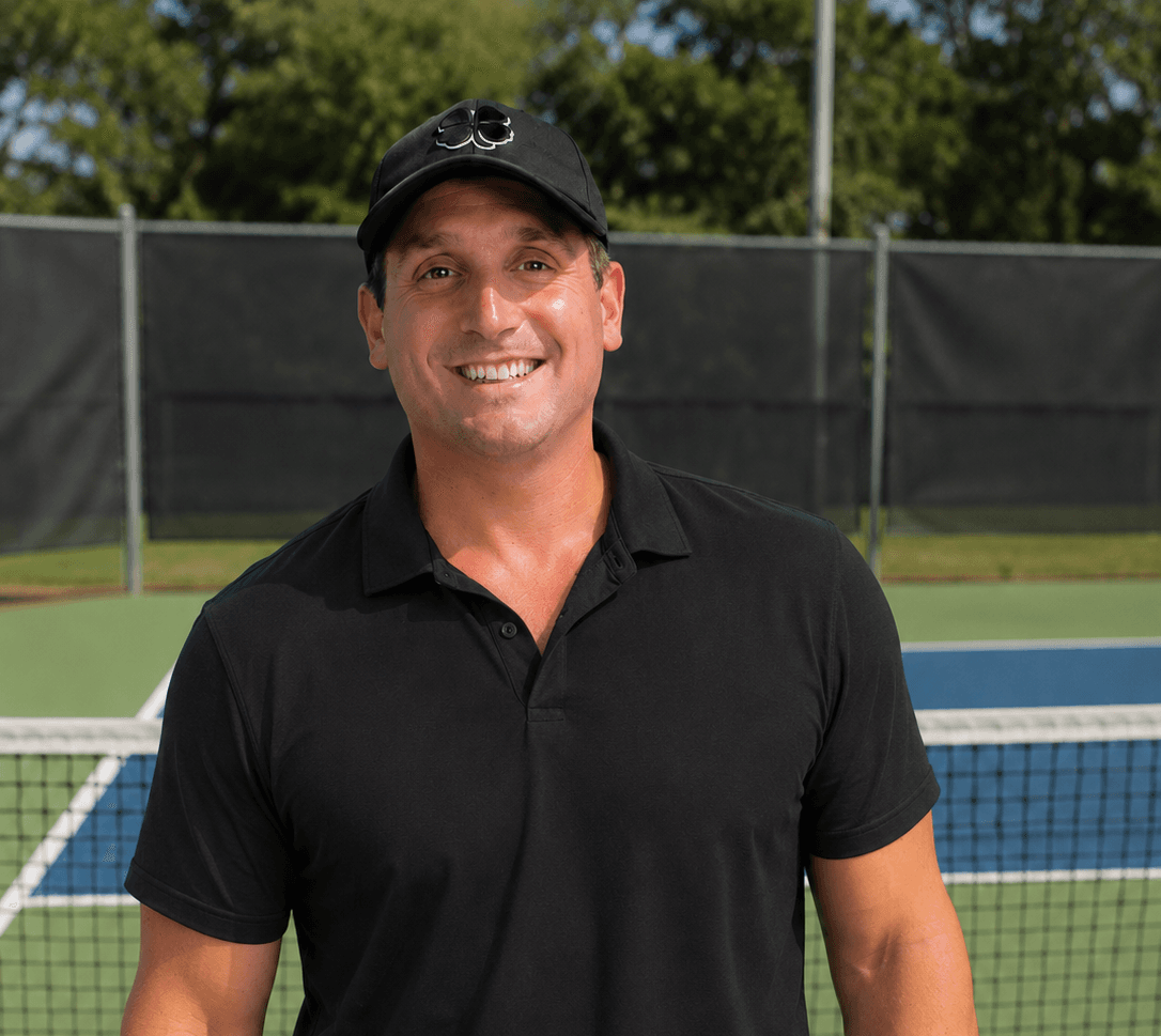 Coach James Crosson teaching pickleball
